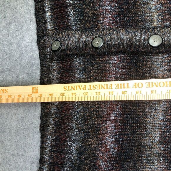 Woolrich Sweater Vest Womens Large L Wool Acrylic Lambs Muted Stripe Knit - Picture 6 of 8